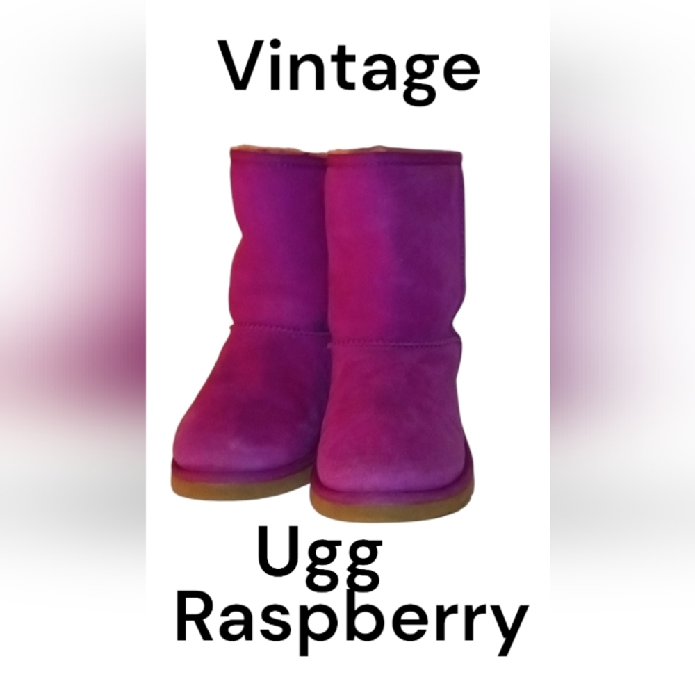 Ugg Boots *Rare* Raspberry With Raspberry Fleece … - image 1